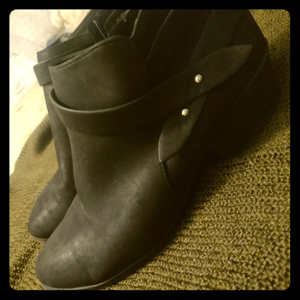 Black ankle boots